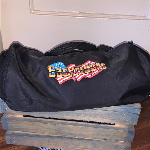 Vintage Easy Riders by Lee Black Duffel Bag Sporty Design like new dead stock - Picture 1 of 7